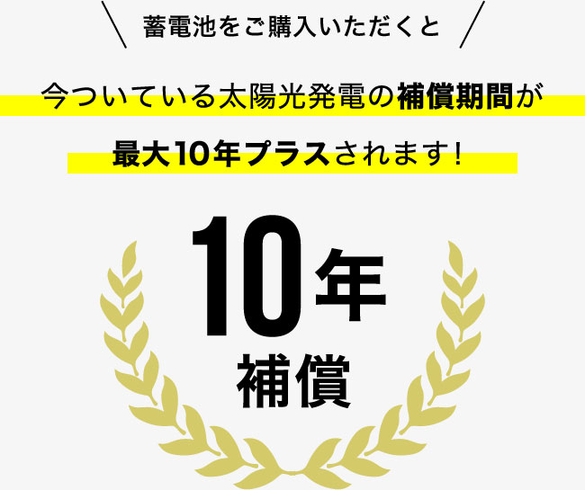 10年補償と補助金サポート