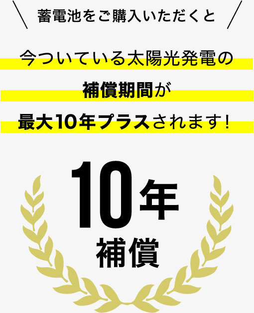 10年補償と補助金サポート